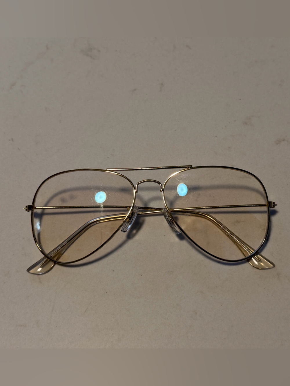 RayBan Gold-Tone Aviator Glasses